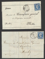 1849/1870, 45 Brieven Tussen N° 4 En 60, Overwegend N° 14, Verschillende Betere Stempels, P.C., E.C., Etc., Zm/m/ntz - Autres & Non Classés