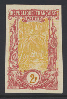 Type N° 40, Proef Vd Matrijs '2 Fr Roodkarmijn En Oranje', In Niet Aangenomen Kleur Op Karton Papier, Zm. - Other & Unclassified