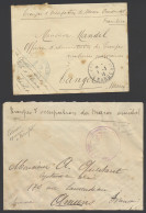 1912/1914 Samenstelling Van 20 Poststukken (in Portvrij Dom) Troupes D'occupation Du Maroc Occidental, Met Diverse Afste - Sonstige & Ohne Zuordnung