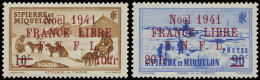 * N° 212/231 Landschappen Met Opdruk NOEL 1941 - France LIBRE F.N.F.L. Volledige Reeks, Met Scharnier, Zm (Yv. €1.420) - Other & Unclassified