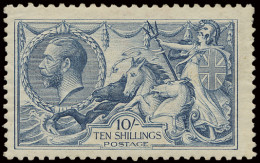 * N° 417 (S.G.) 1919 - 10sh. Dull Grey-blue, Mooie Kleur, Gomrandje Ontbreekt, Zm/m (S.G. £475) - Autres & Non Classés