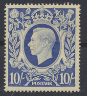 ** N° 132 10sh. Dark Blue, Vf (S.G. £260) - Sonstige & Ohne Zuordnung