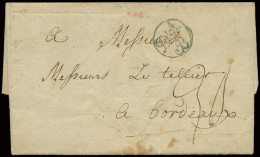 1781 Mooie Brief Uit London Naar Bordeaux Op 28.06.1781 En Blauwe D’Angleterre Bruxelles (cirkel, Sier) Stempel In Gebru - Autres & Non Classés