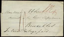 1838 Voorloper Van Birmingham, Dd. 7 Juli 1838 Met Poststempel LONDON Naar Brussel, Grensstempel ANGLETERRE PAR OSTENDE, - Otros & Sin Clasificación