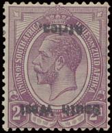 * N° 3a George V 2p. Lilabruin Met Omgekeerde Opdruk, Zm (Yv. €300) - South West Africa (1923-1990)