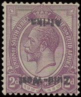 * N° 15 George V 2p. Lilabruin Met Omgekeerde Opdruk, Zm (Yv. €300) - South West Africa (1923-1990)