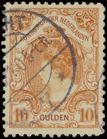 N° 80 Bontkraag 10gld. Oranje, Zm (NVPH €850) - Other & Unclassified