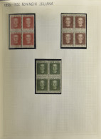 ** 1950/1962 Volledige Verzameling Incl. Strafport En UNTEA, Alle In Blokken Van 4, Zm (NVPH +€900) - Otros & Sin Clasificación