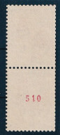 France N°1331b - Numéro Rouge Tenant à Normal - Neuf ** Sans Charnière - TB - Unused Stamps