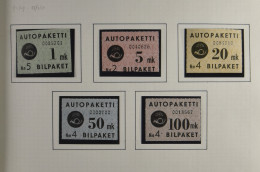 1915/1996, Bijzondere Verzameling In Album 'Back Of The Book' Met Autopaketti, Lokaalpost, Militair (Kenttä), Veldpost,  - Other & Unclassified