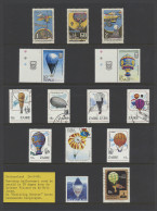 **/0 Luchtvaart : Vliegtuigen, Ballons, Zeppelins, Verzameling Op 80 Insteekbladen, Zegels En Blokken, Zm - Sonstige & Ohne Zuordnung