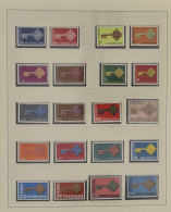 ** 1956/1973 + 1984 Verzameling In Album Safe, W.o. Luxemburg '56, Enkele Landen Met Tussenpaneel, Spaans Andorra '72, Z - Sonstige & Ohne Zuordnung