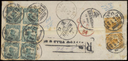 1920 Registered Cover Franked With Junk Issue 3c. (6x) And 2c. (2x) And Sent From Hankow To Halle / Belgium Where It Arr - Sonstige & Ohne Zuordnung