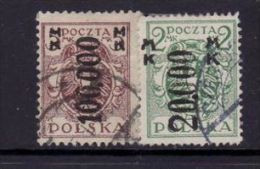 POLAND 1923 MICHEL NO: 189-190 USED - Used Stamps