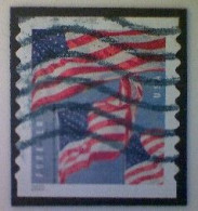 United States, Scott #5657, Used(o), 2022, Three Flags Definitive, (58¢), Red, White, And Dark And Light Blue - Oblitérés