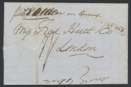 1850 Brief Uit Buenos Airos Via Antwerpen Naar London Op 10.09.1850 Met O.a. Rode Omkaderde Stempel Pays D’Outre Mer, De - Autres & Non Classés