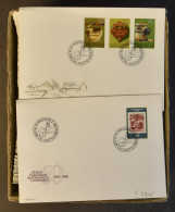 FDC Liechtenstein (88x) En Zwitserland (192x), Samenstelling FDC's In Doosje, Zm - Collections (sans Albums)