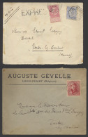 Samenstelling +/-750 Brieven (1919/45) (Escoyez Archief), Alle Gestuurd Naar Tertre Vanuit Diverse Landen En België, Waa - Collections (without Album)