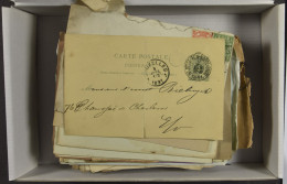 Samenstelling Van +- 80 Poststukken Uit België, Groot-Brittannië En Bayern, Periode 1891/1921, In Zeer Gemengde Kwalitei - Collections (sans Albums)