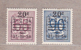 1954 Nr 941-42* Met Scharnier.Cijfer Op Heraldieke Leeuw. - 1951-1975 Heraldischer Löwe (Lion Héraldique)