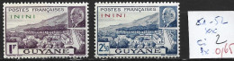 ININI 51-52 ** Côte 2 € - Unused Stamps