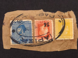 NZ Stamps On A Piece With 2s Blue - Usati