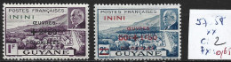 ININI 57-58 ** Côte 2 € - Ongebruikt