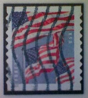 United States, Scott #5657, Used(o), 2022, Three Flags Definitive, (58¢), Red, White, And Dark And Light Blue - Gebraucht