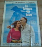 AFFICHE CINEMA FILM LA FEMME EN BLEU PICCOLI MASSARI DEVILLE TBE 1973 SIMONE SIMON - Affiches & Posters