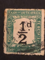 South Africa  Postage Due ½d Black And Green, Rouletted - Strafport