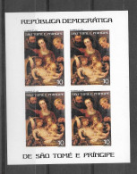 SAO TOMÉ AND PRINCIPE  1977  Christmas, Rubens  Imperforated Mnh - Rubens