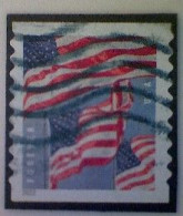 United States, Scott #5657, Used(o), 2022, Three Flags Definitive, (58¢), Red, White, And Dark And Light Blue - Usados