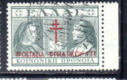 GREECE GRECIA ELLAS 1940 POSTAL TAX STAMPS TUBERCULOSIS FUND 50l USED USATO OBLITERE' - Revenue Stamps