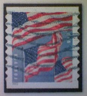 United States, Scott #5657, Used(o), 2022, Three Flags Definitive, (58¢), Red, White, And Dark And Light Blue - Usados