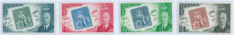 BARBADOS, CENTENARIO FRANCOBOLLI, 1952, SET COMPLETO, FRANCOBOLLI NUOVI (MLH*) Scott: 230-233 - Barbados (...-1966)