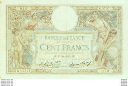 Billet Banque De France 100 Francs Luc Olivier Merson Grands Cartouches AP.27=10=1932 TTB++ - 100 F 1908-1939 ''Luc Olivier Merson''