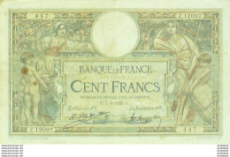 Billet Banque De France 100 Francs Luc Olivier Merson Grands Cartouches C.7=4=1925 TTB - 100 F 1908-1939 ''Luc Olivier Merson''