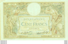 Billet Banque De France 100 Francs Luc Olivier Merson Grands Cartouches CJ.10=9=1931 TB+ - 100 F 1908-1939 ''Luc Olivier Merson''