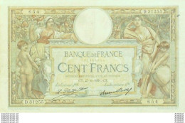 Billet Banque De France 100 Francs Luc Olivier Merson Grands Cartouches CT.25=6=1931 TTB+++ - 100 F 1908-1939 ''Luc Olivier Merson''