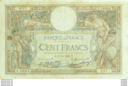 Billet Banque De France 100 Francs Luc Olivier Merson Grands Cartouches D.16=11=1926 TTB - 100 F 1908-1939 ''Luc Olivier Merson''