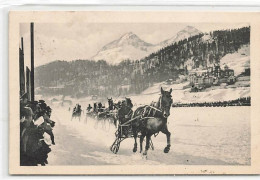 Trabfahren Auf Dem St. Mortizersee St.Moritz Schlitten Trabrennen Course De Traîneau Au Trot Attelé Sledge Trotting Race - Saint-Moritz