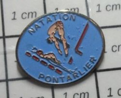 413B Pin's Pins / Beau Et Rare / THEME : SPORTS / NATATION PONTARLIER PLONGEON - Natación
