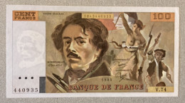 Billet Français 100 Francs Eugéne Delacroix 1980 - 100 F 1978-1995 ''Delacroix''
