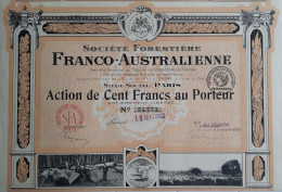 Société Forestière Franco-Australienne - Paris - 1922 - Agricultura