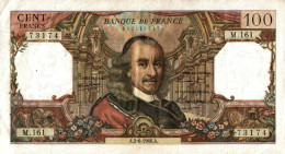 BILLET 100 FRANCS CORNEILLE DE 1966 M.161 - 100 F 1964-1979 ''Corneille''