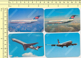 JAT AIRPLANE AIRWAYS YUGOSLAV AIRLINES DOUGLAS DC9 BOEING Vintage 4 Old Pocket CalendarS 1973 1974 1975 1976 - Petit Format : 1971-80