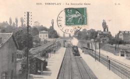 VIROFLAY (Yvelines) - La Nouvelle Gare - Train - Voyagé (2 Scans) Marie Roudier à Préveranges Cher - Viroflay