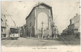 SAINT-BARNABÉ (13) – Le Carrefour. Tramway. Editeur Lacour, N° 1094. - Saint Barnabé, Saint Julien, Montolivet