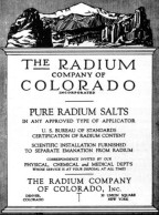 The Radium Company Of Colorado Pure Radium Salts USA (Photo) - Oggetti