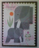 United States, Scott #5714, Used(o) Booklet, 2022, Elephants, (60¢) Forever - Usati
